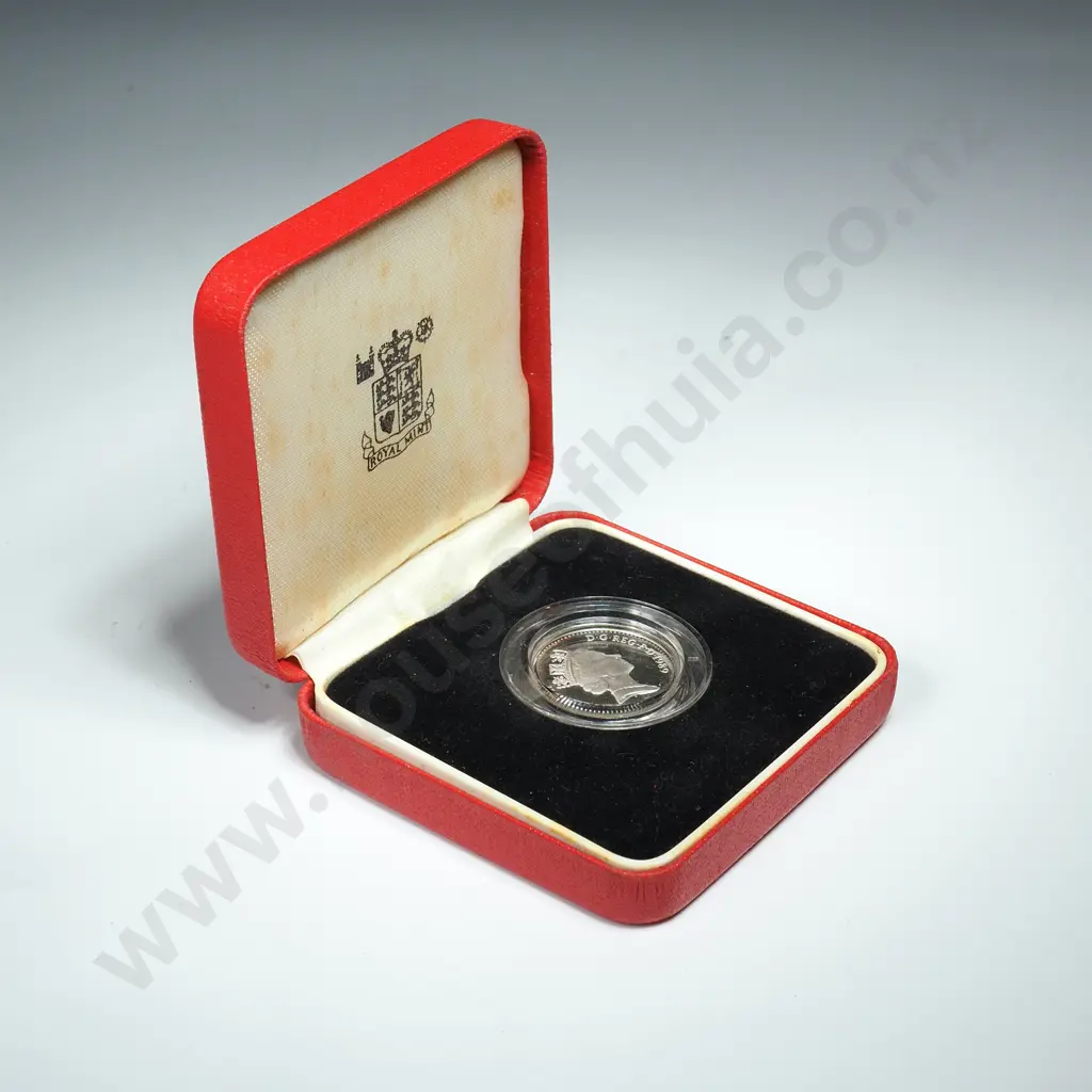 1989 United Kingdom Proof Silver Piedfort One Pound  Image 1++