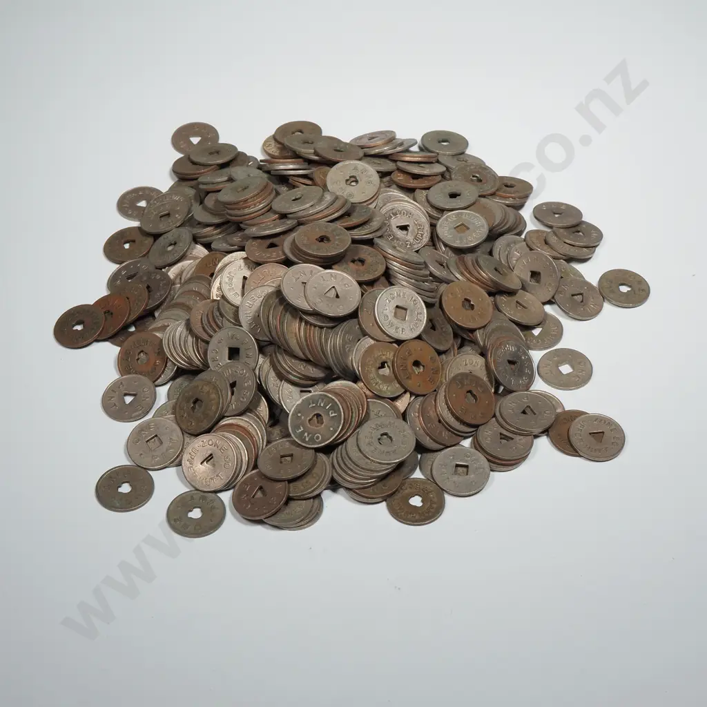 Large Assorted Lot of Approx 600 Milk Tokens from the 1960's  Image 1++