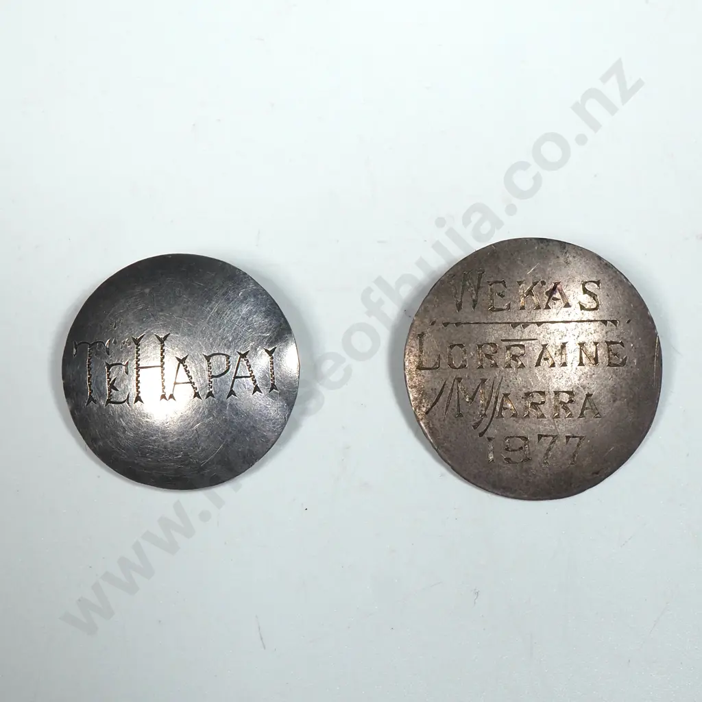 Two New Zealand Sterling Silver Badges Image 1++