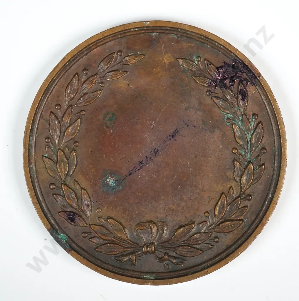 Bronze medal “NAVY LEAGUE / KEEP WATCH”, “PALMER PRIZE EASSAY / WELLINGTON N.Z.”, 40mm Image 1++
