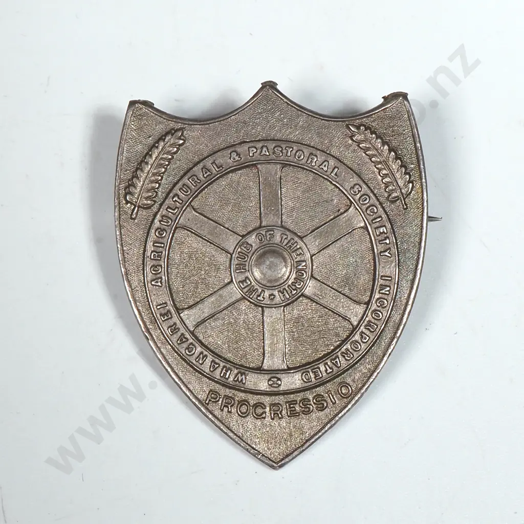 Whangarei A & P Society Sterling Silver Badge Image 1++