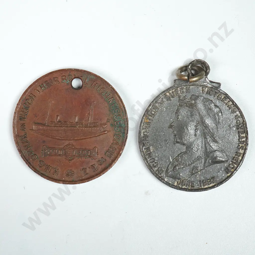 Two New Zealand Commemorative Tokens  Image 1++