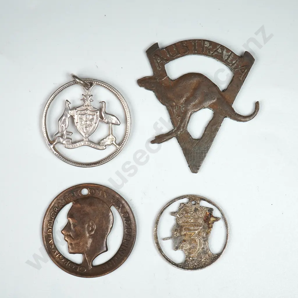 Four Coin Cutouts Image 1++