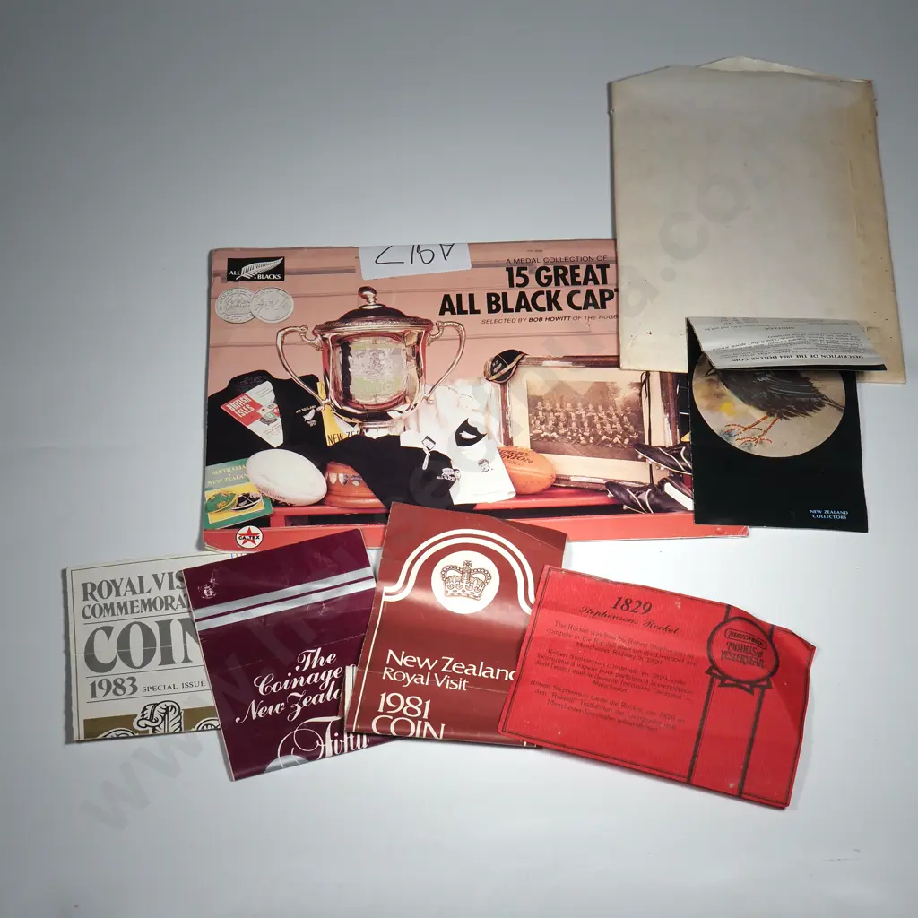 15 Great All Blacks Token Set - Complete & Assorted Coin Related Ephemera  Image 1++