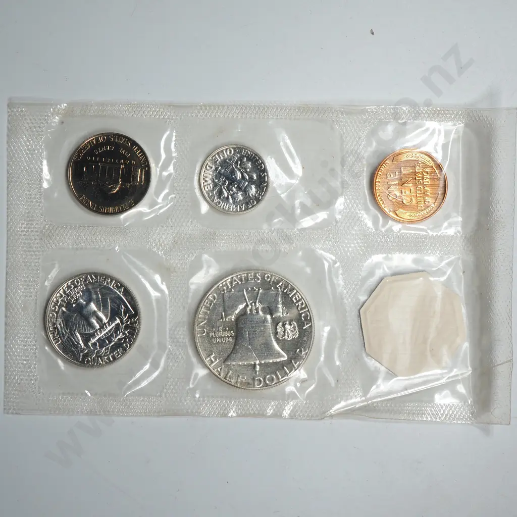 USA 1958 five coin mint set Image 1++