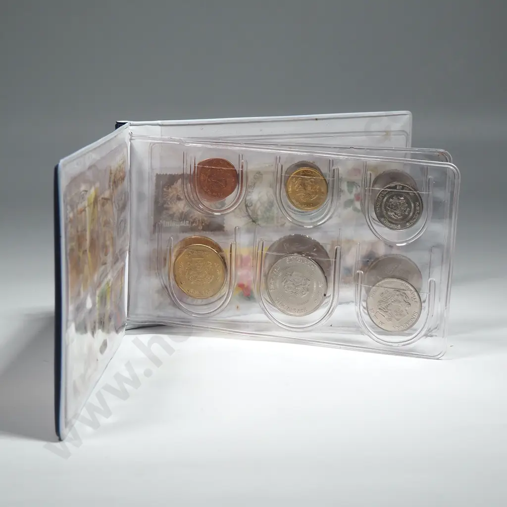 Singapore Coin & Stamp Set Image 1++