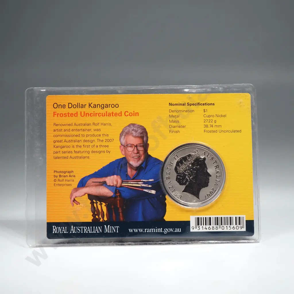2007 Australia one Dollar UNC Rolf Harris Coin Image 1++