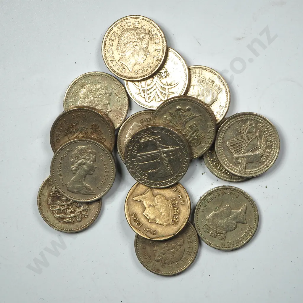 Assorted Lot of One Pound Coins  Image 1++