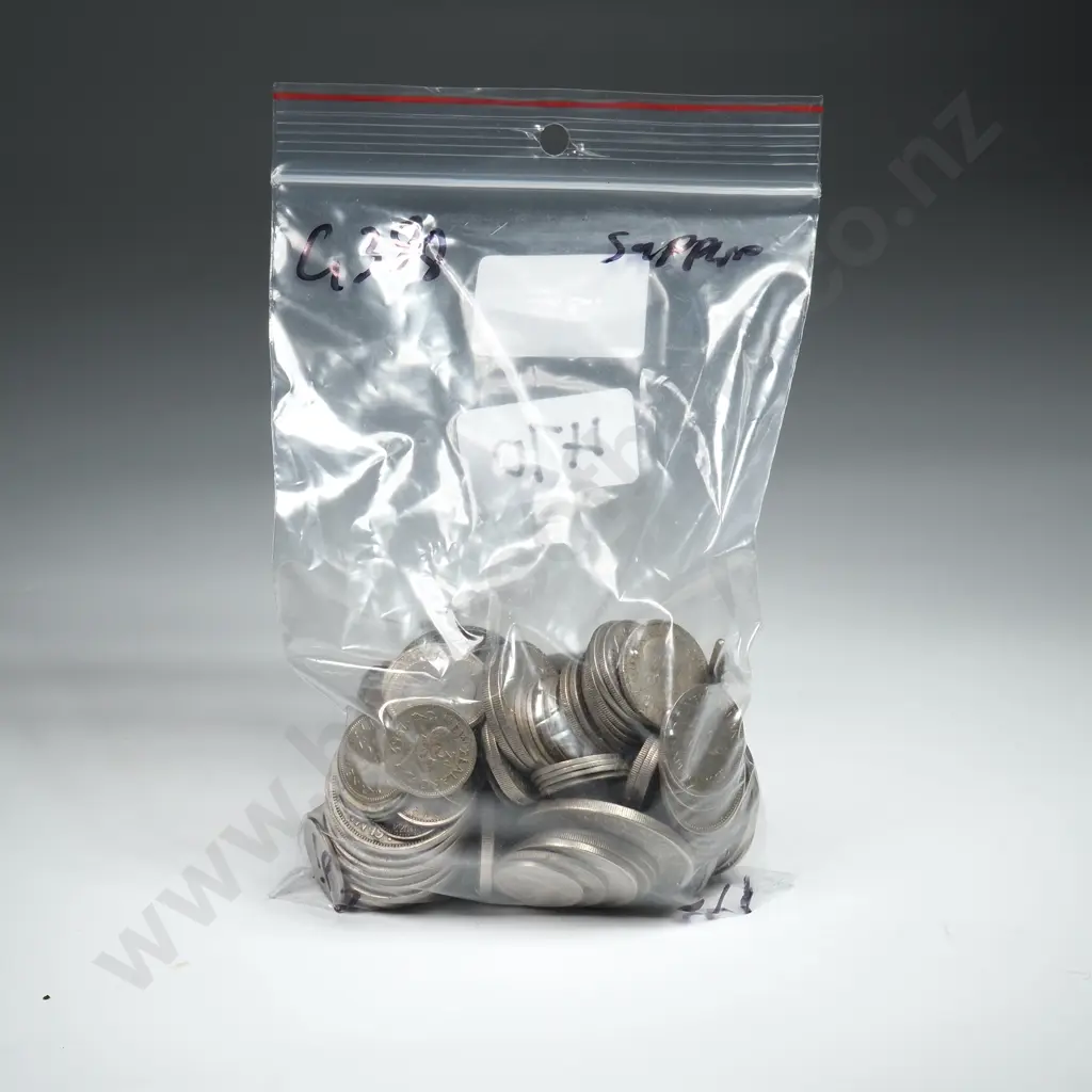 Assorted Lot of Mainly New Zealand Post 1947 Pre Decimal Coinage  Image 1++