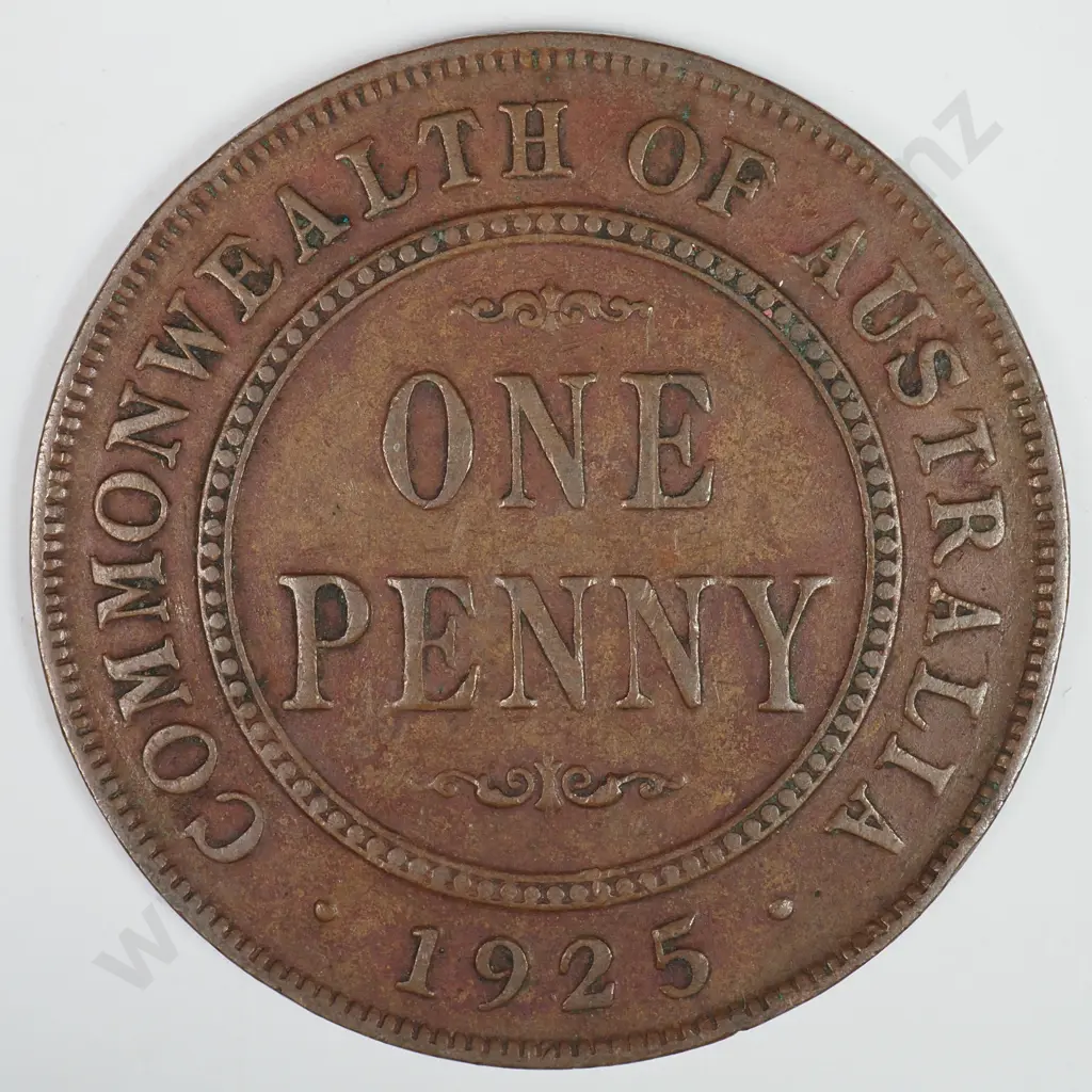 Australia 1925 One Penny, Fine Image 1++
