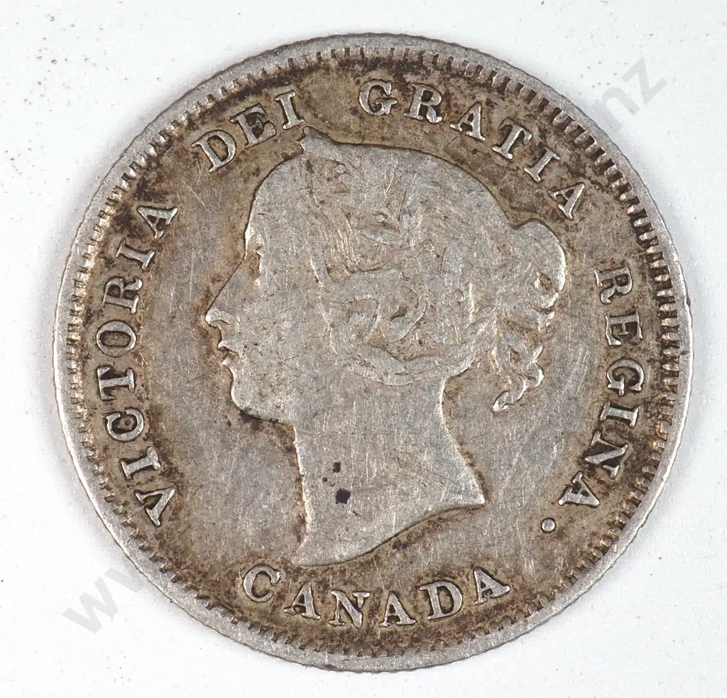 Canada 1870 Five Cents, Very Fine Image 1++