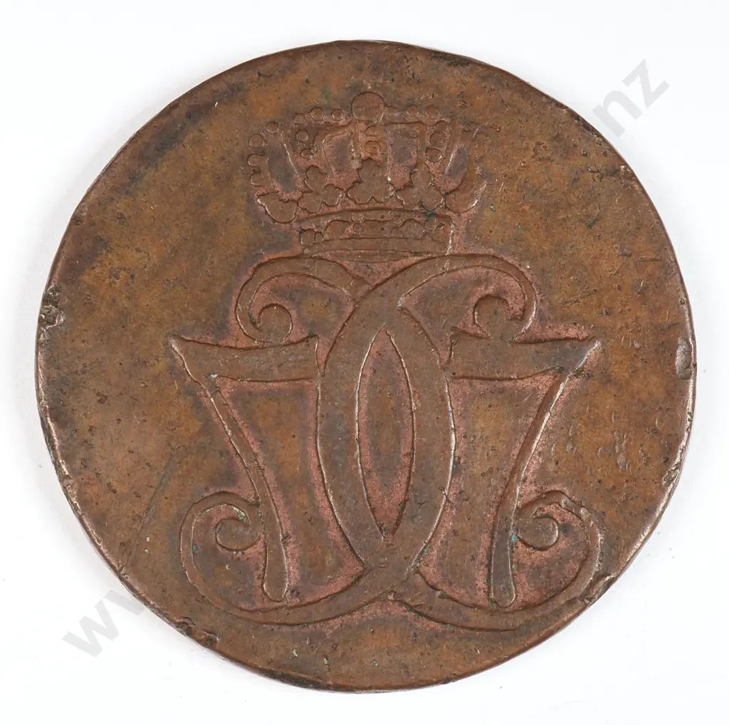 Denmark 1771 One Skilling K.m., Very Fine Image 1++
