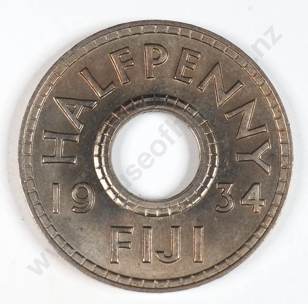 Fiji 1934 Halfpenny, Uncirculated Image 1++