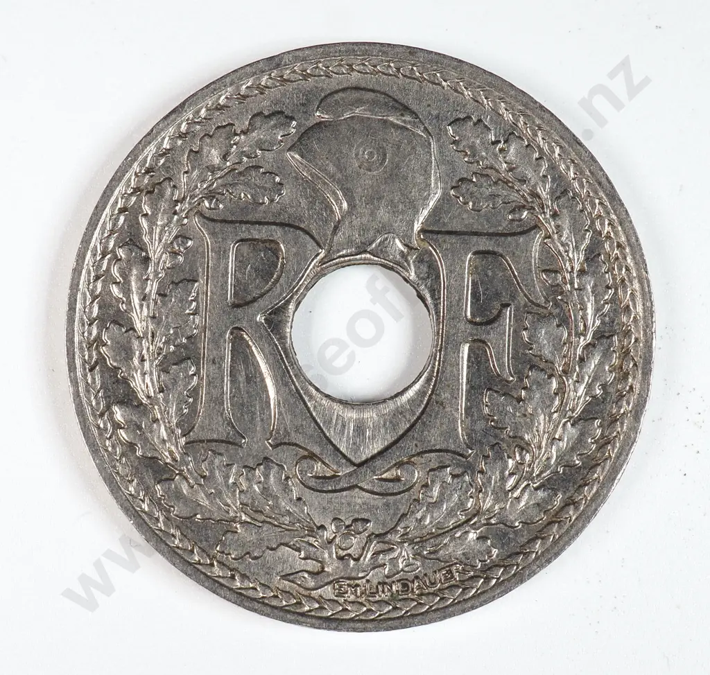 France 1917 Twenty Five Centimes, Extremely Fine Image 1++