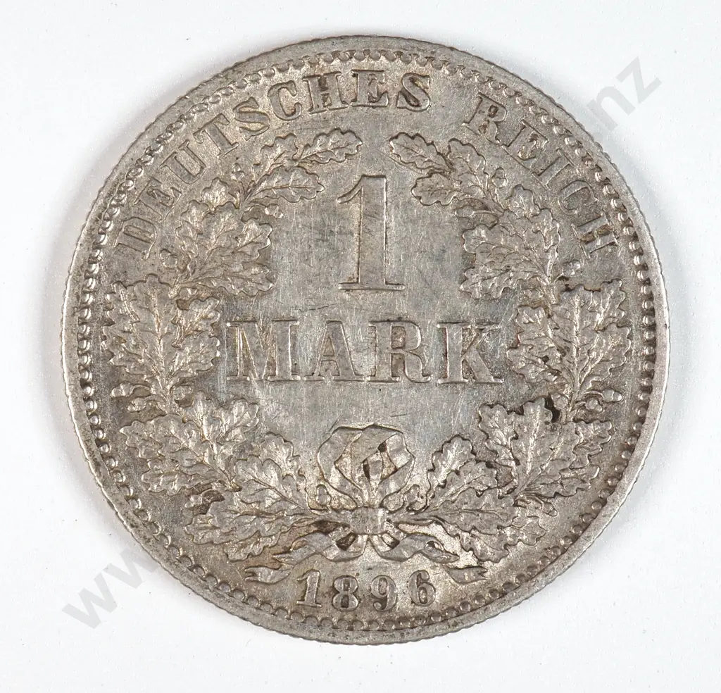 Germany 1896 'F' One Mark, Extremely Fine Image 1++