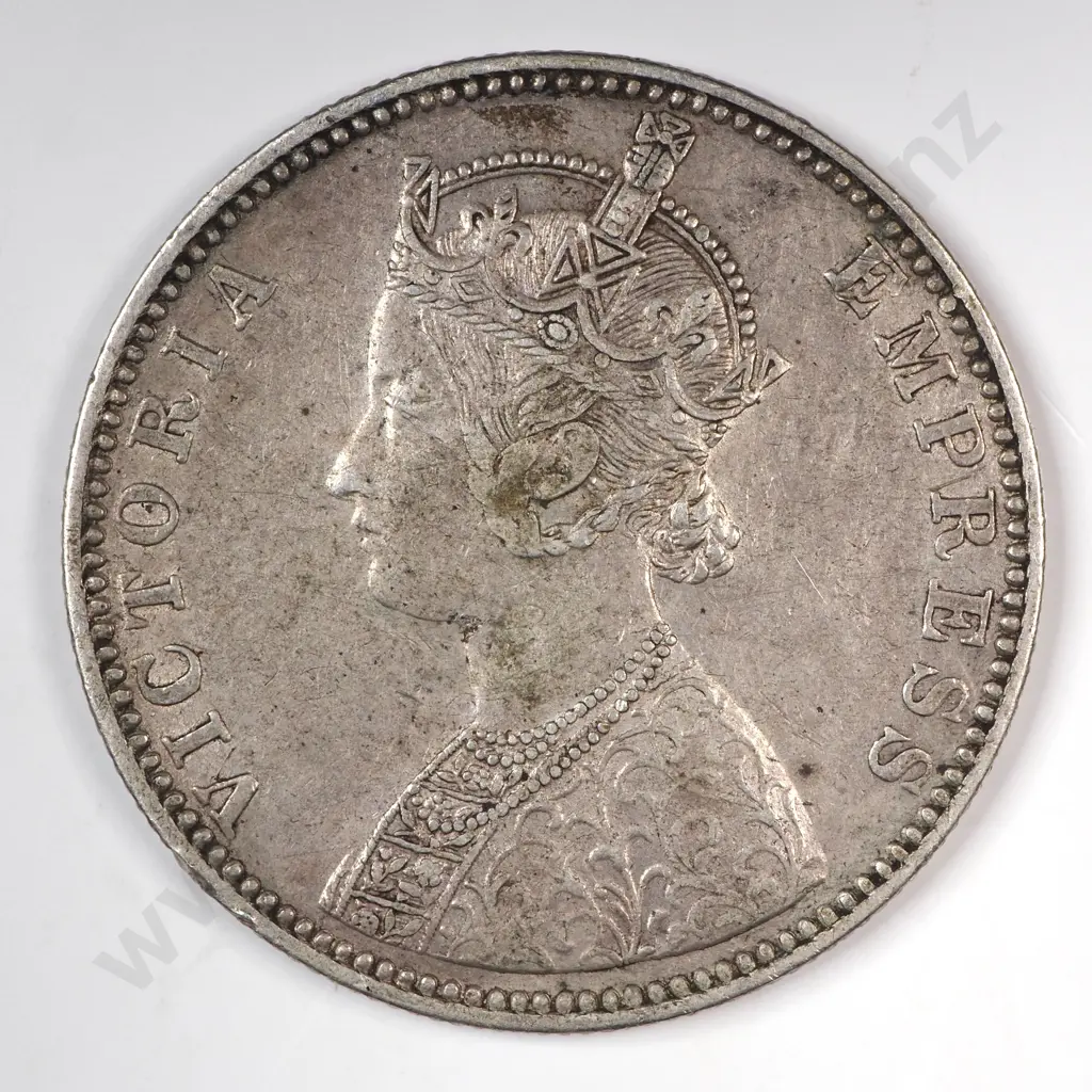 India 1889 One Rupee, Very Fine Image 1++