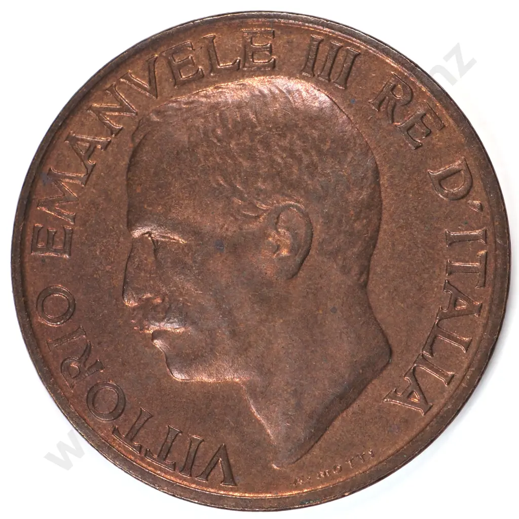 Italy 1928 Ten Cents, Almost Uncirculated Image 1++
