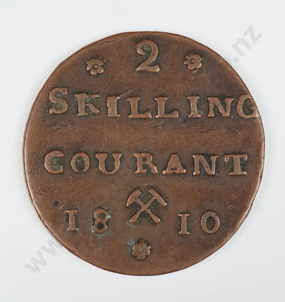 Norway 1810 Two Skilling, Very Fine Image 1++