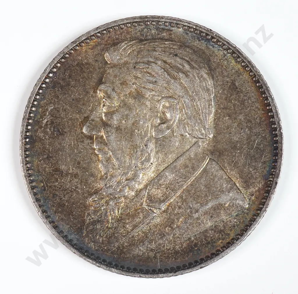 South Africa 1897 One Shilling, Extremely Fine Image 1++