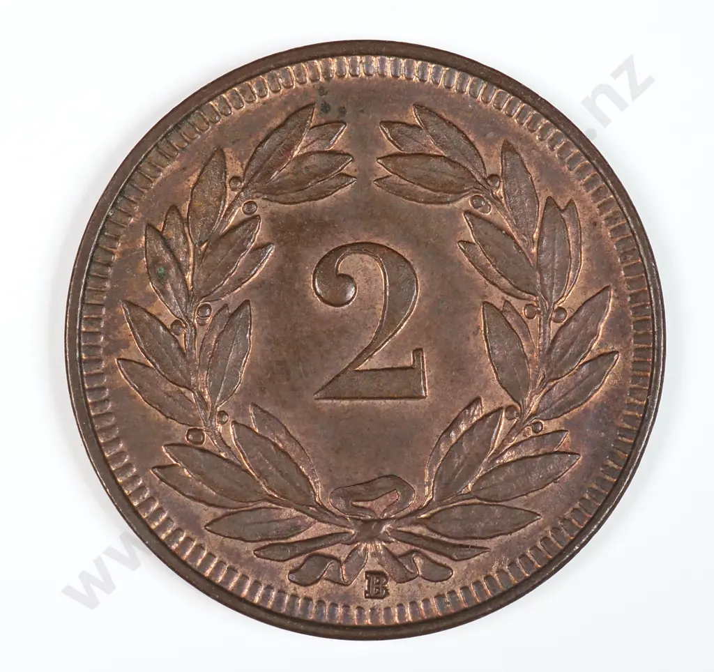 Switzerland 1912 Two Rappen, Extremely Fine Image 1++
