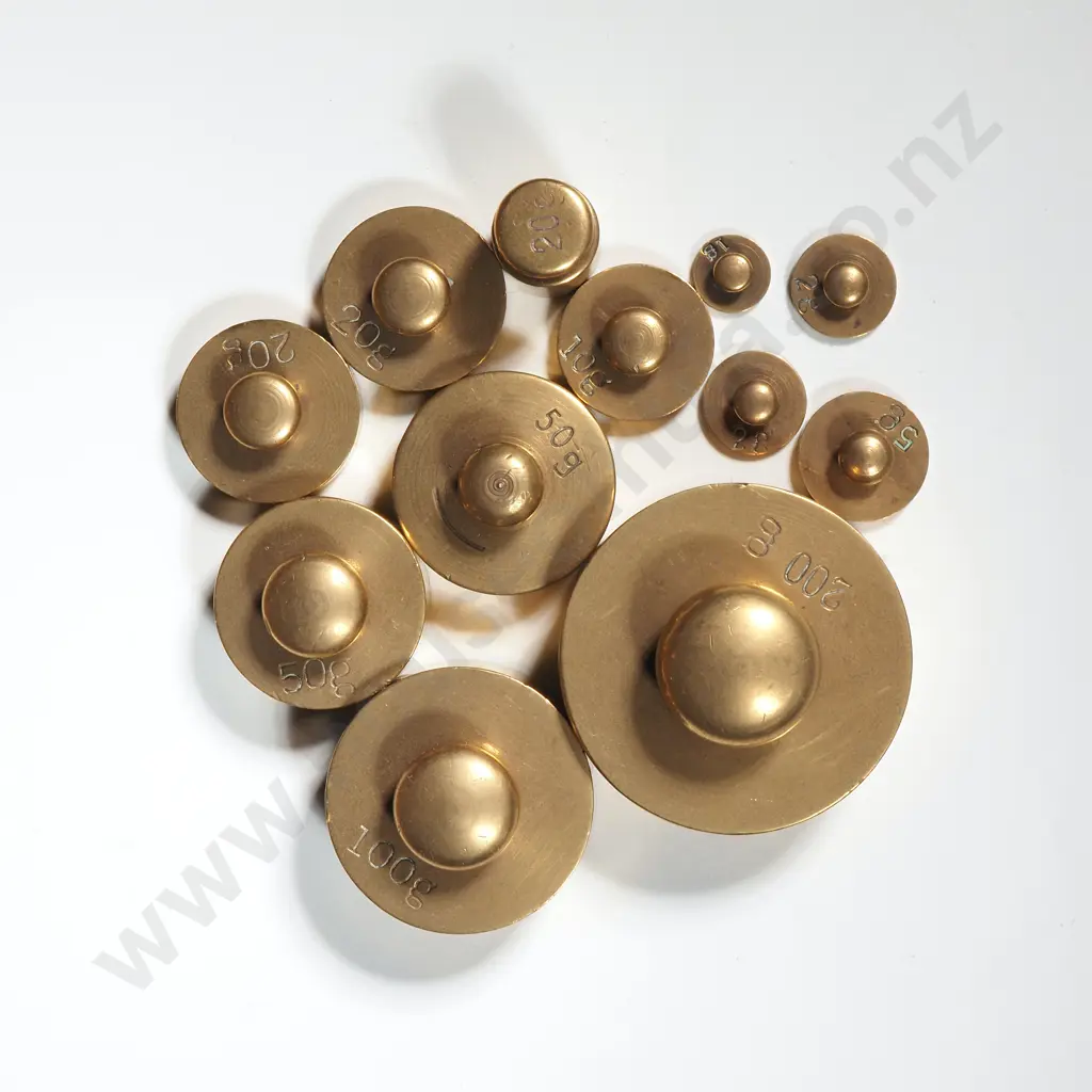 Victorian Brass Balance Scales w Mahogany Base Image 1++