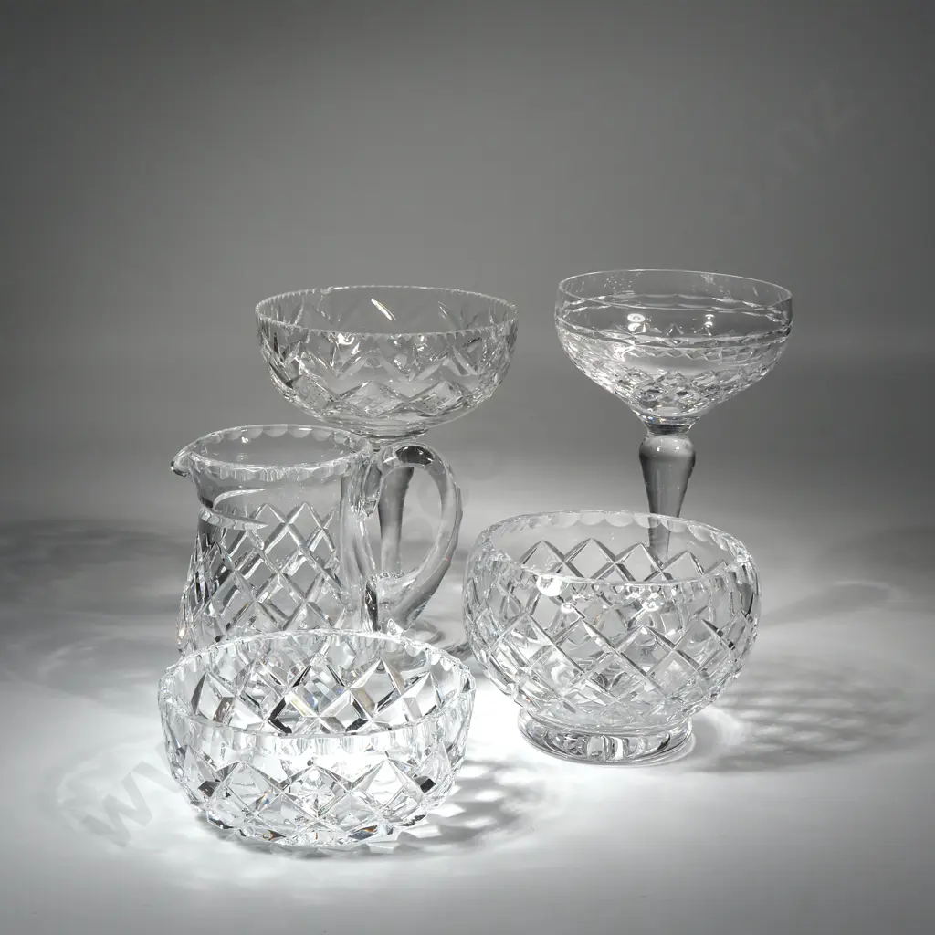Two Crystal Comports & a Small Crystal Bowl Image 1++