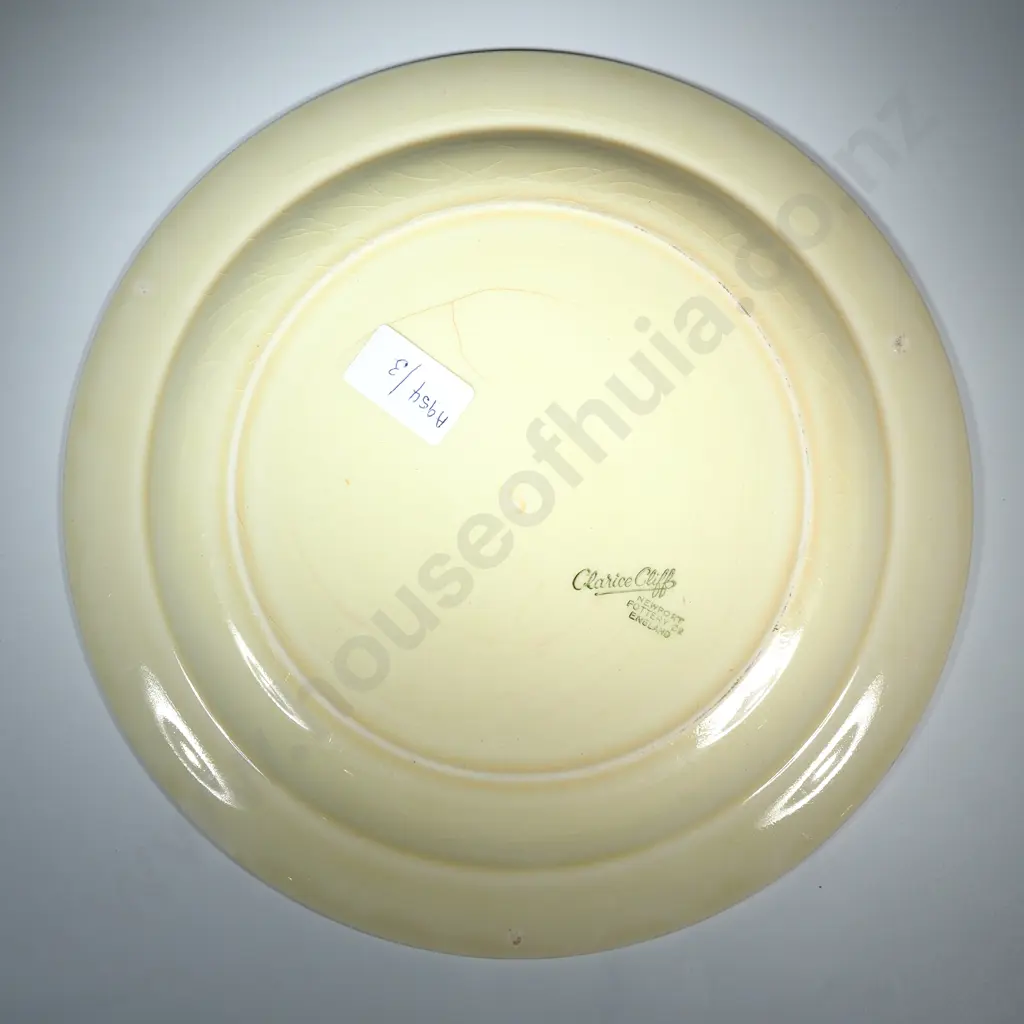 Clarice Cliff Plate in the "Spring Crocus" Pattern Image 1++