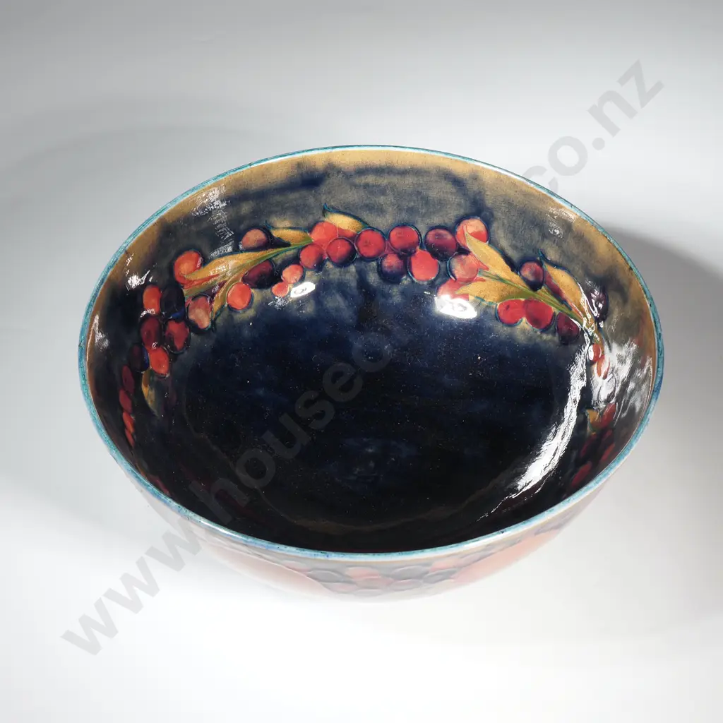 Large Early Moorcroft Tube Lined Bowl - Signature to Base - w Burslem Mark Image 1++