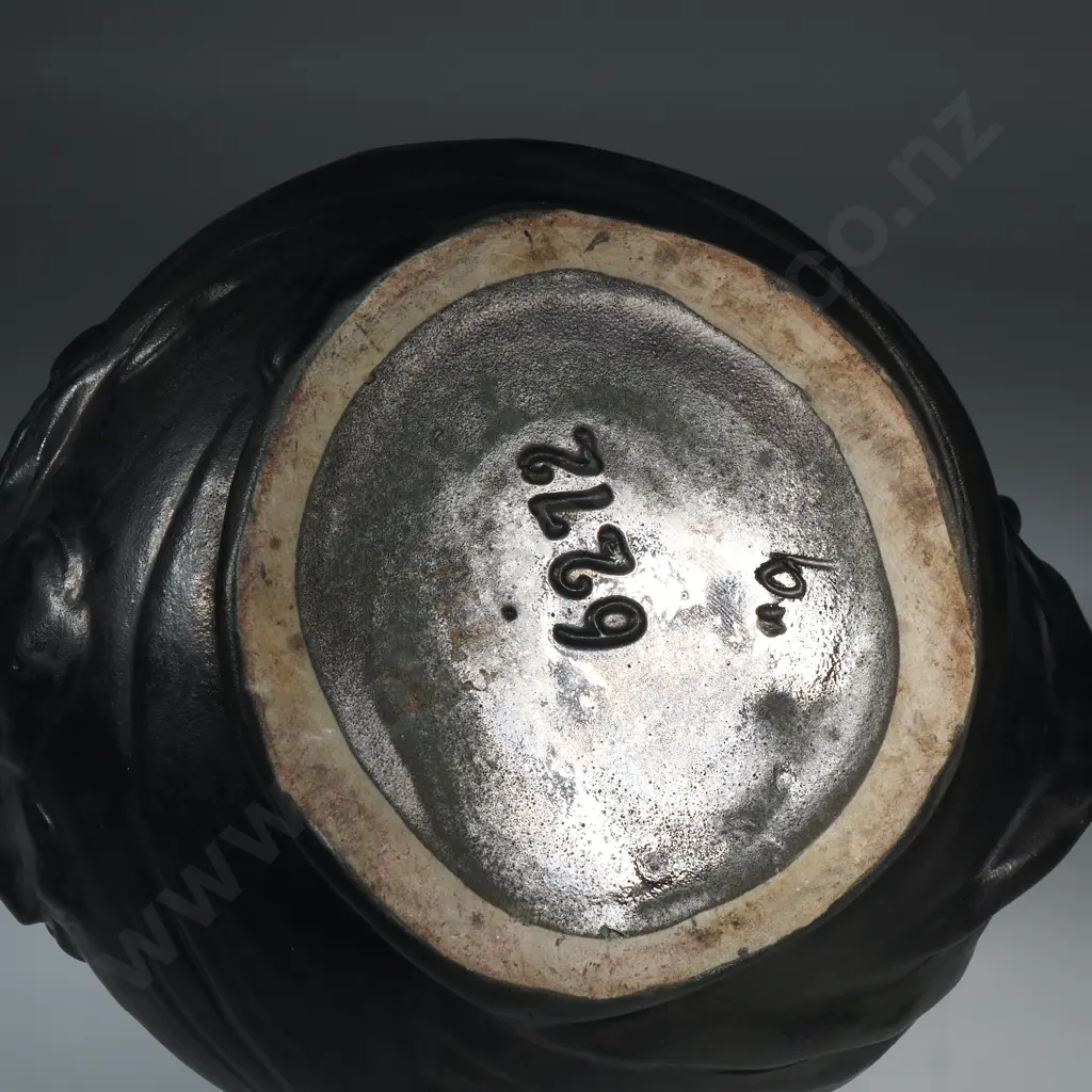 Antique Art Nouveau Lady Bowl in Manner of Theodore Shoop for Bernard Bloch Image 1++