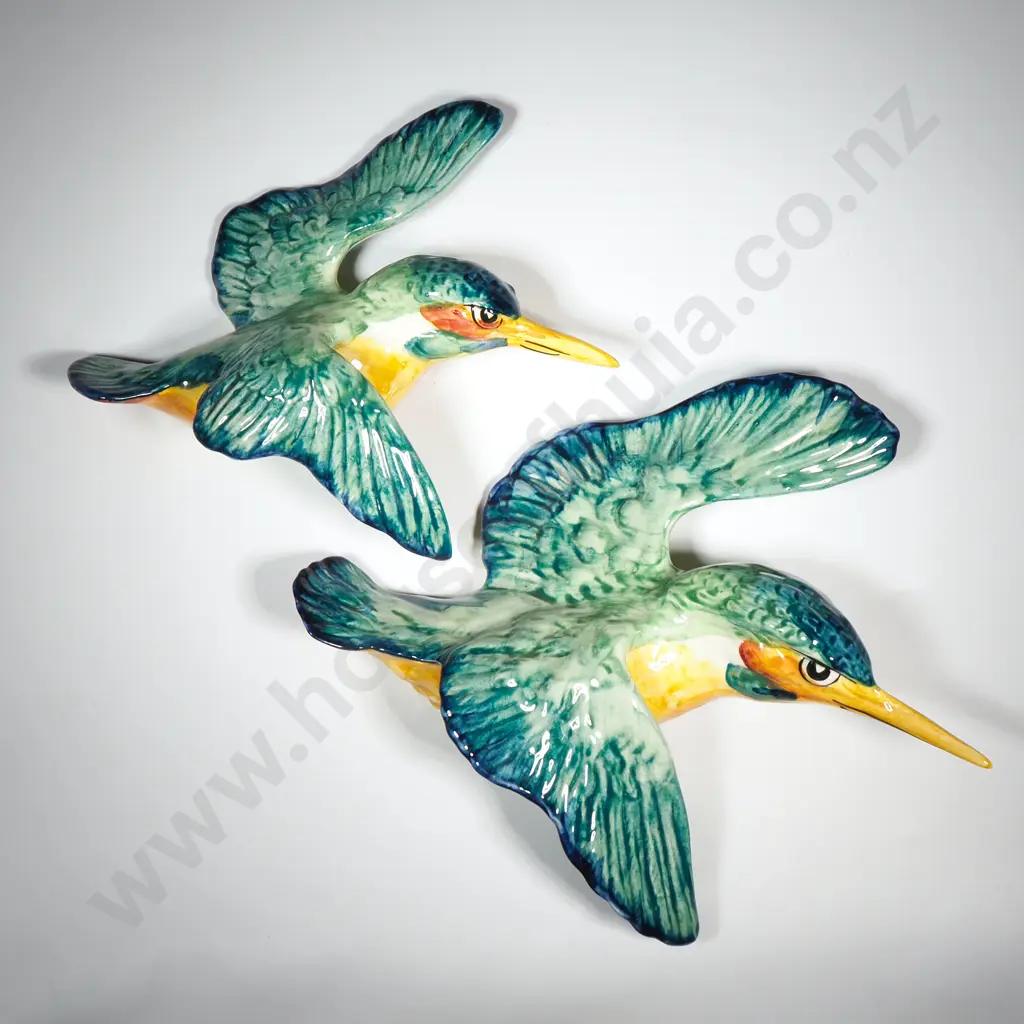 Two Beswick Flying Kingfisher Wall Plaques - Impressed 729 Image 1++