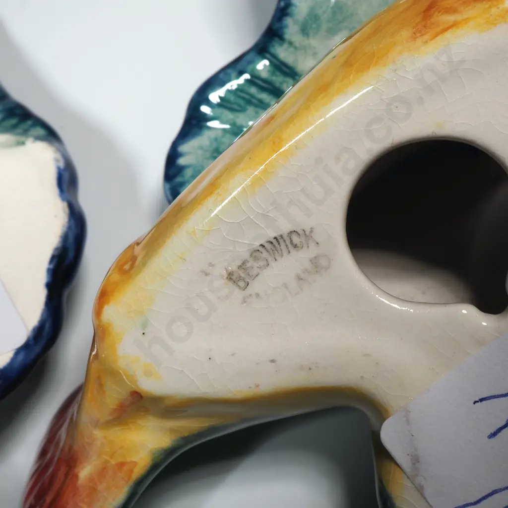 Two Beswick Flying Kingfisher Wall Plaques - Impressed 729 Image 1++