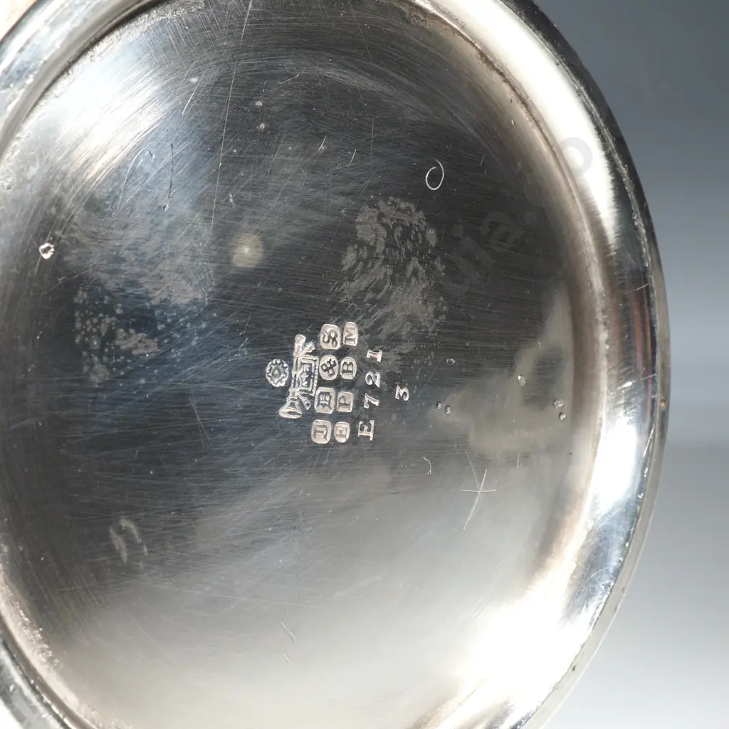 James Dixon & Sons Silver Plate Water Jug w Beaten Art Nouveau Style Panels Image 1++