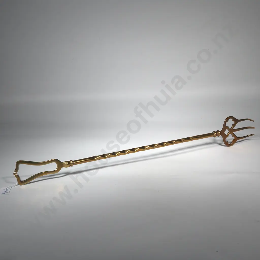 Vintage Brass Toasting Fork Image 1++