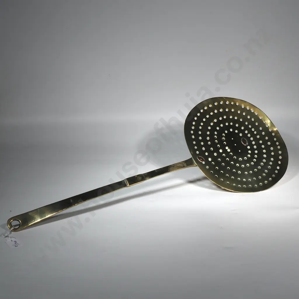 Vintage Brass Cream Skinner w Copper Rivets  Image 1++