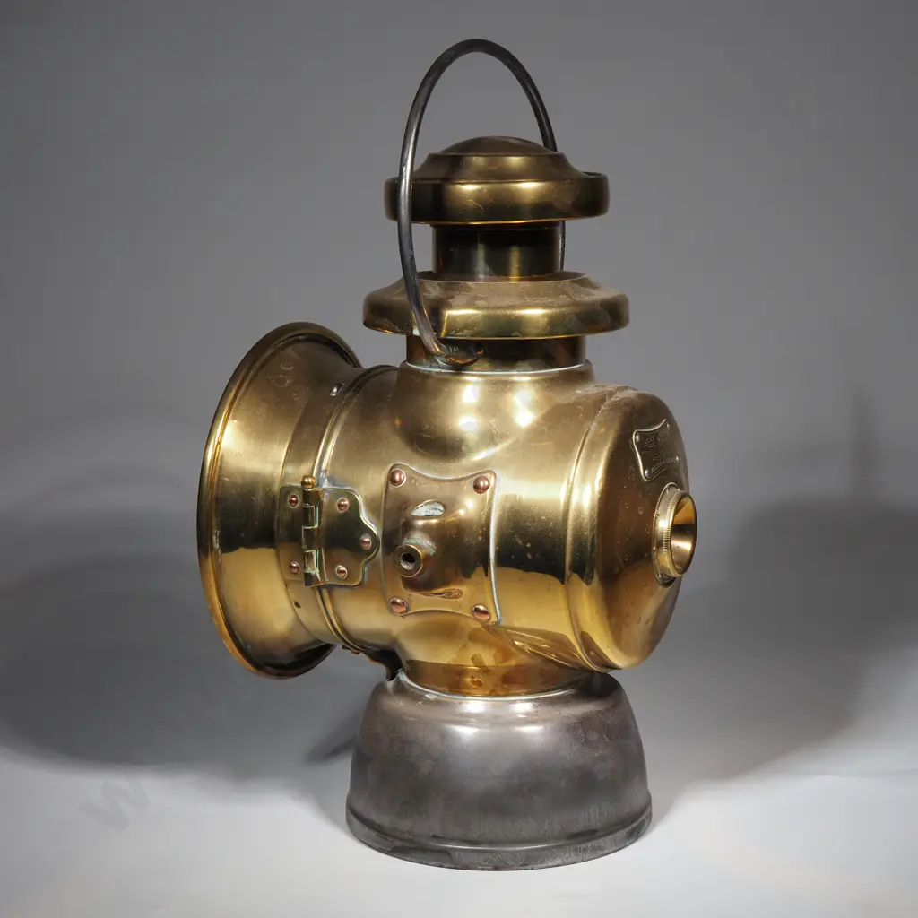 Lucas "King Of The Road" Brass Veteran Car Lamp - Joseph Lucas Ltd, Birmingham Image 1++