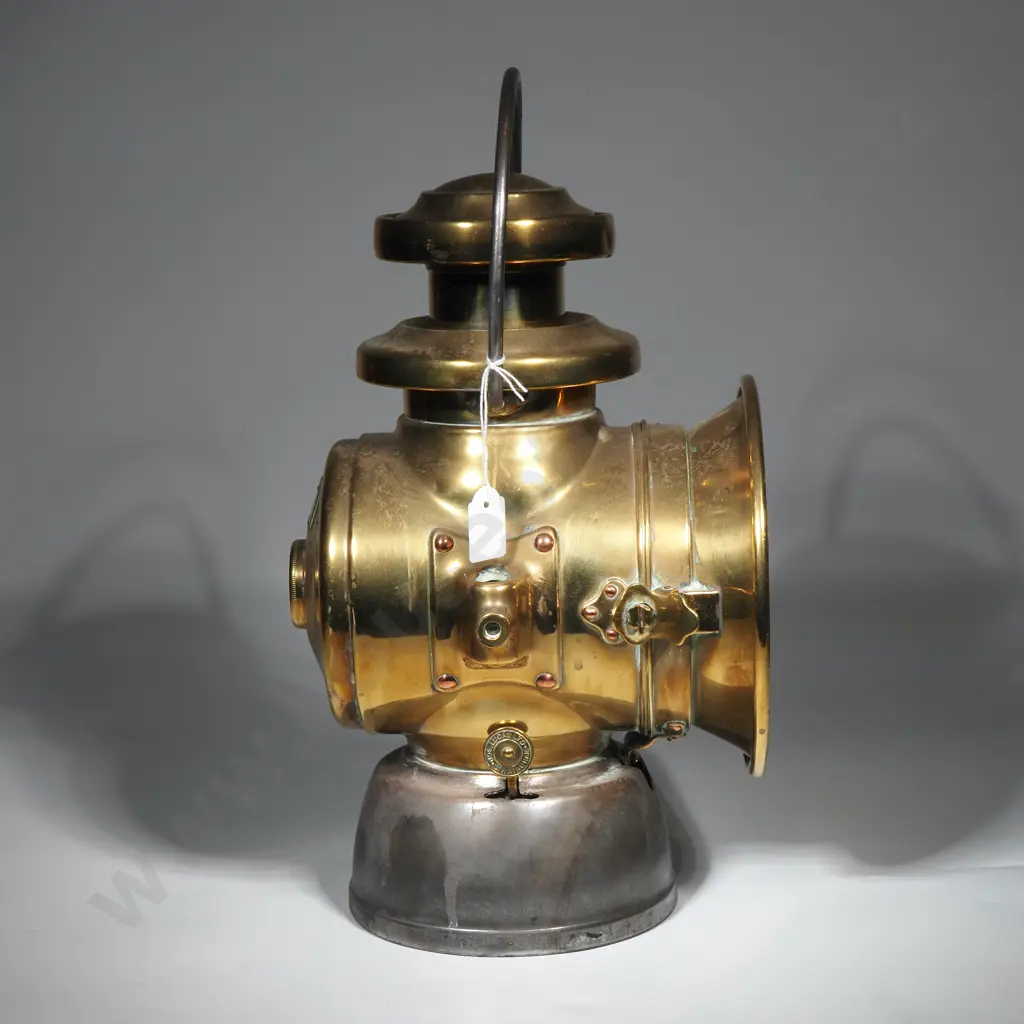 Lucas "King Of The Road" Brass Veteran Car Lamp - Joseph Lucas Ltd, Birmingham Image 1++