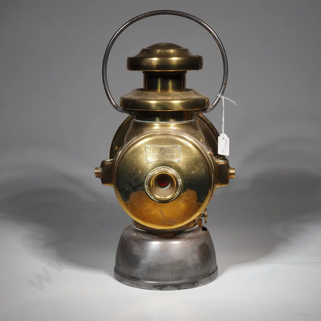 Lucas "King Of The Road" Brass Veteran Car Lamp - Joseph Lucas Ltd, Birmingham Image 1++