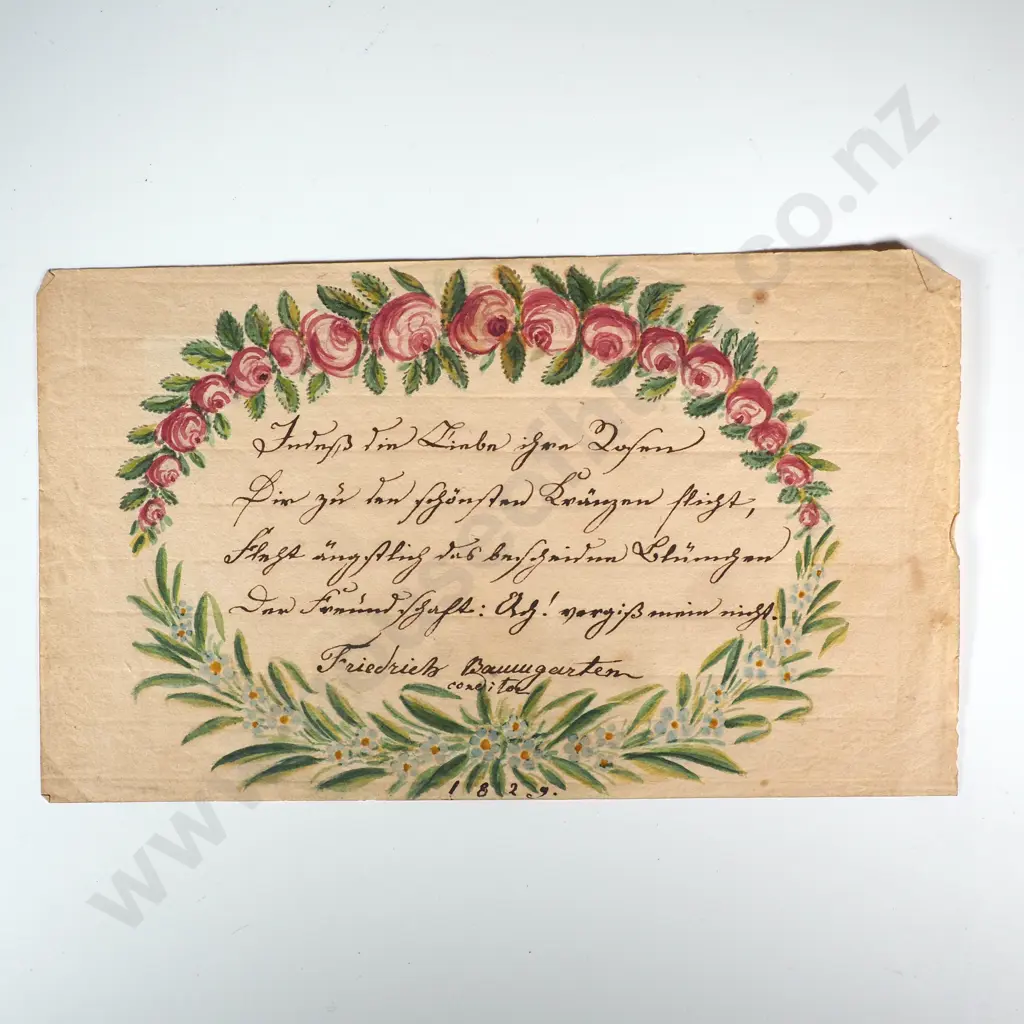 Antique Note Featuring Hand Written Script Image 1++