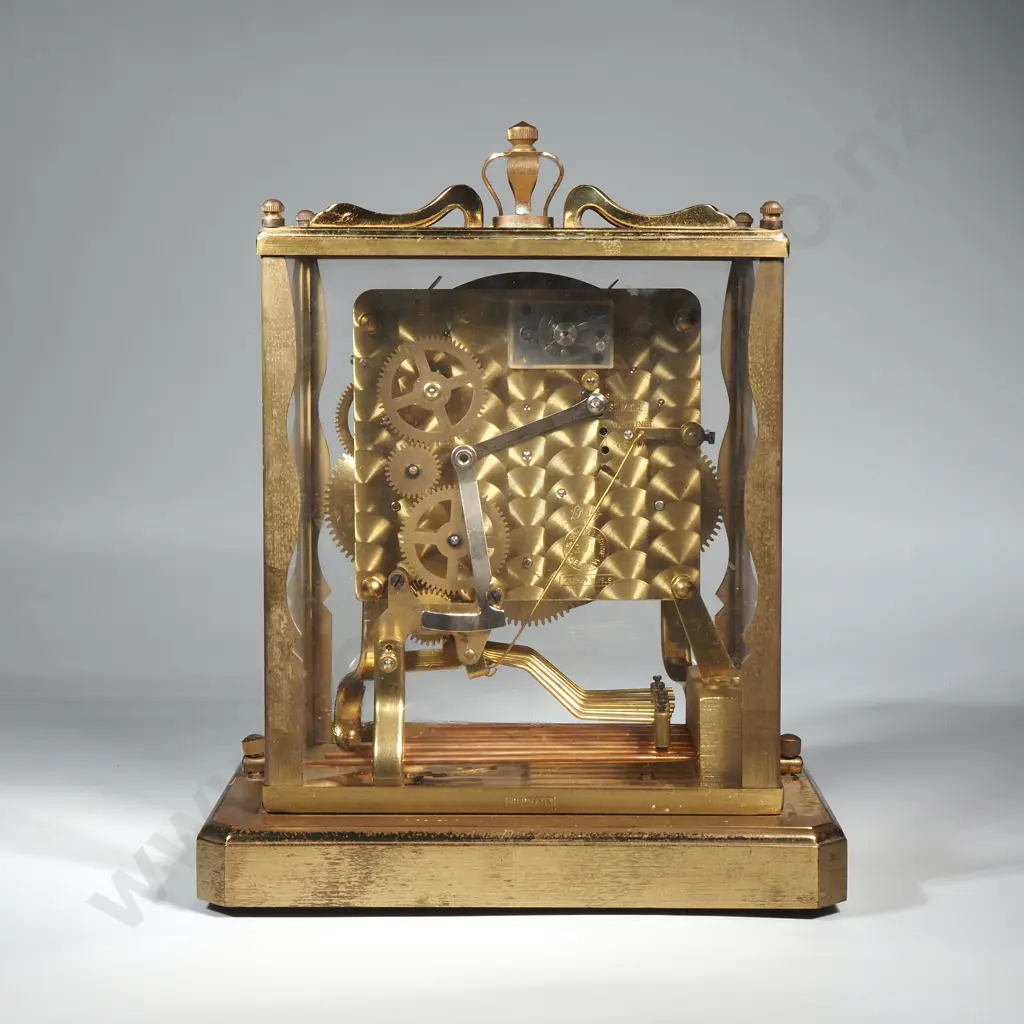 German Schatz Square 400 Day Anniversary Clock w Key  Image 1++