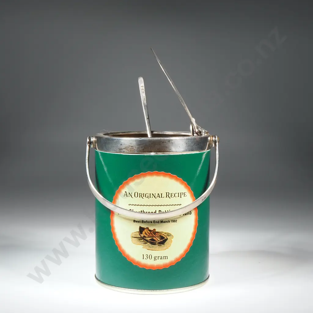 Sterling Silver Lidded Preserves Jar by Silversmiths & Goldsmiths London - Hinged Opening Lid Image 1++