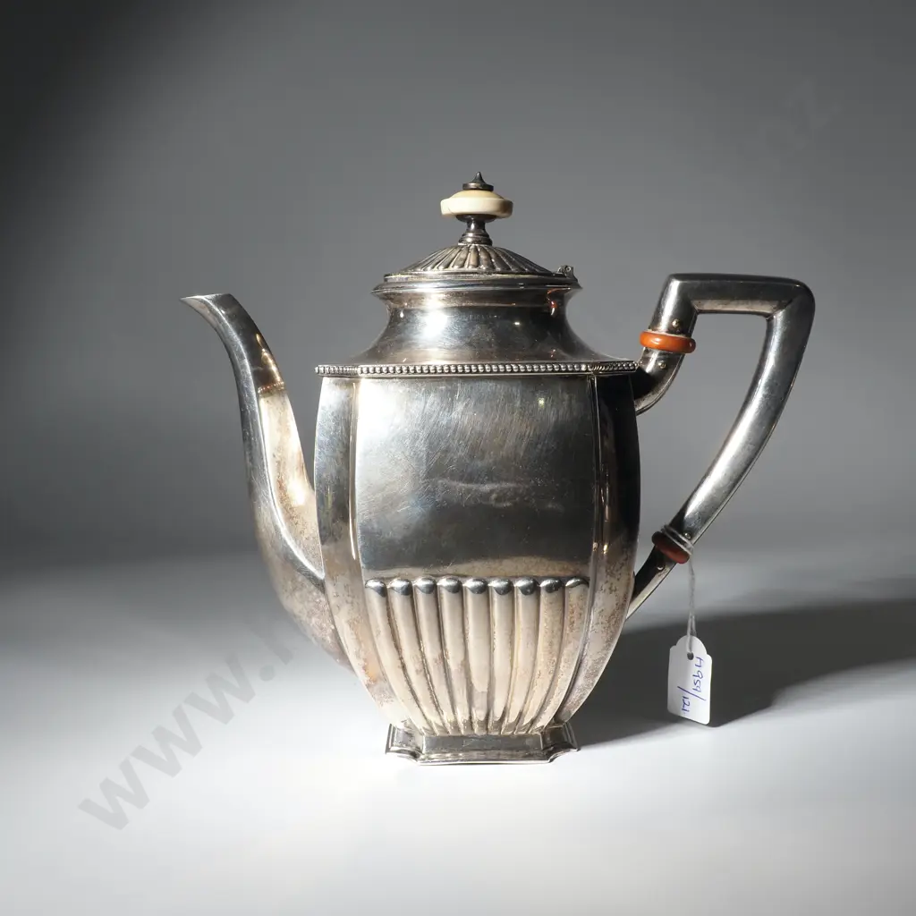 Exquisite Imperial Russian Four Piece Tea Set - Grachev Brothers of St Petersburg Image 1++