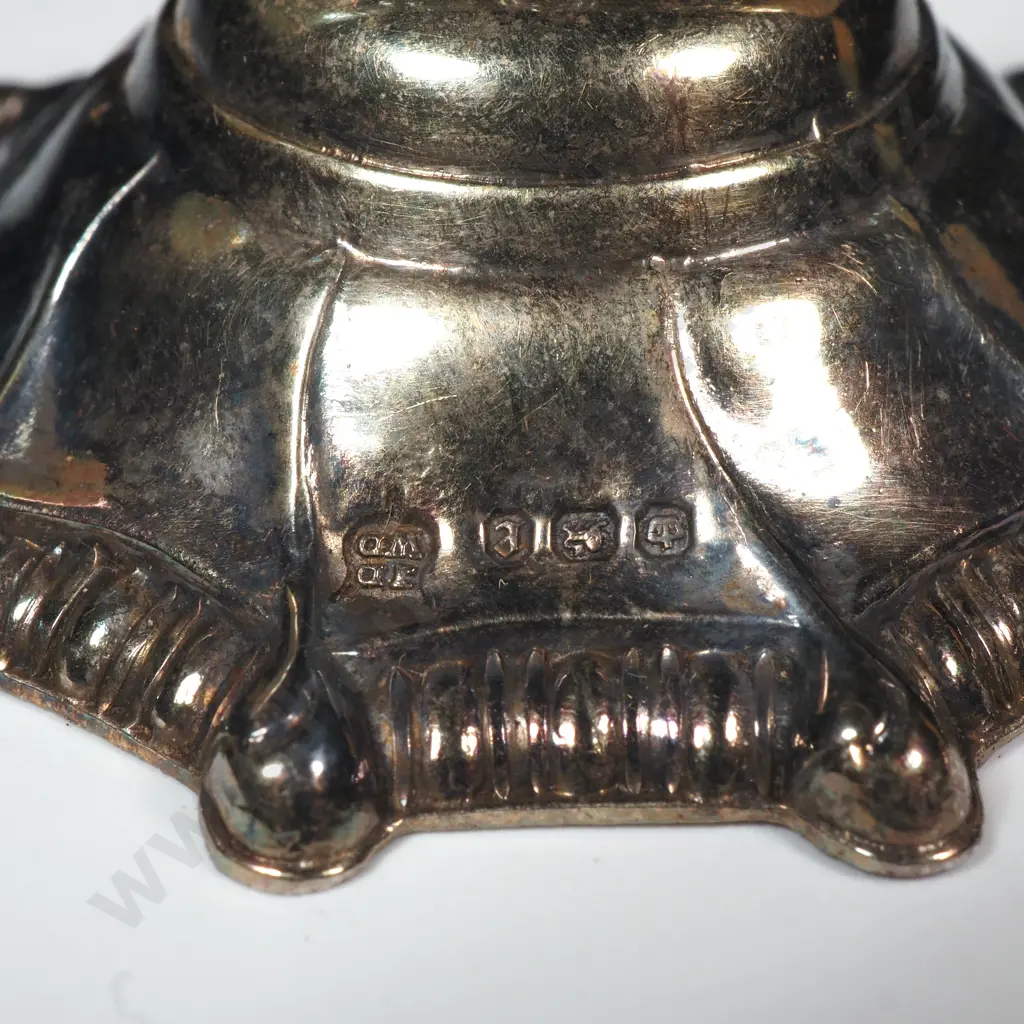 Cased Sterling Silver & Ivory Knife Rests Image 1++