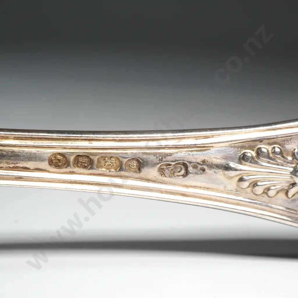 Four Sterling Silver Kings Pattern Tea Spoons - Full Hallmarks Image 1++