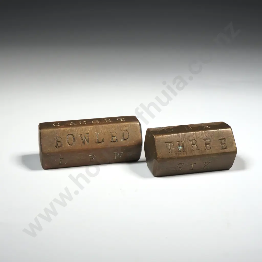 Brass Six-Sided Cricket Terms Image 1++