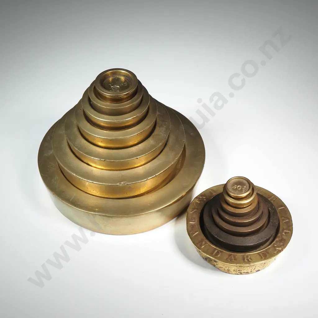 Seven Nesting Brass Avery Weights Image 1++