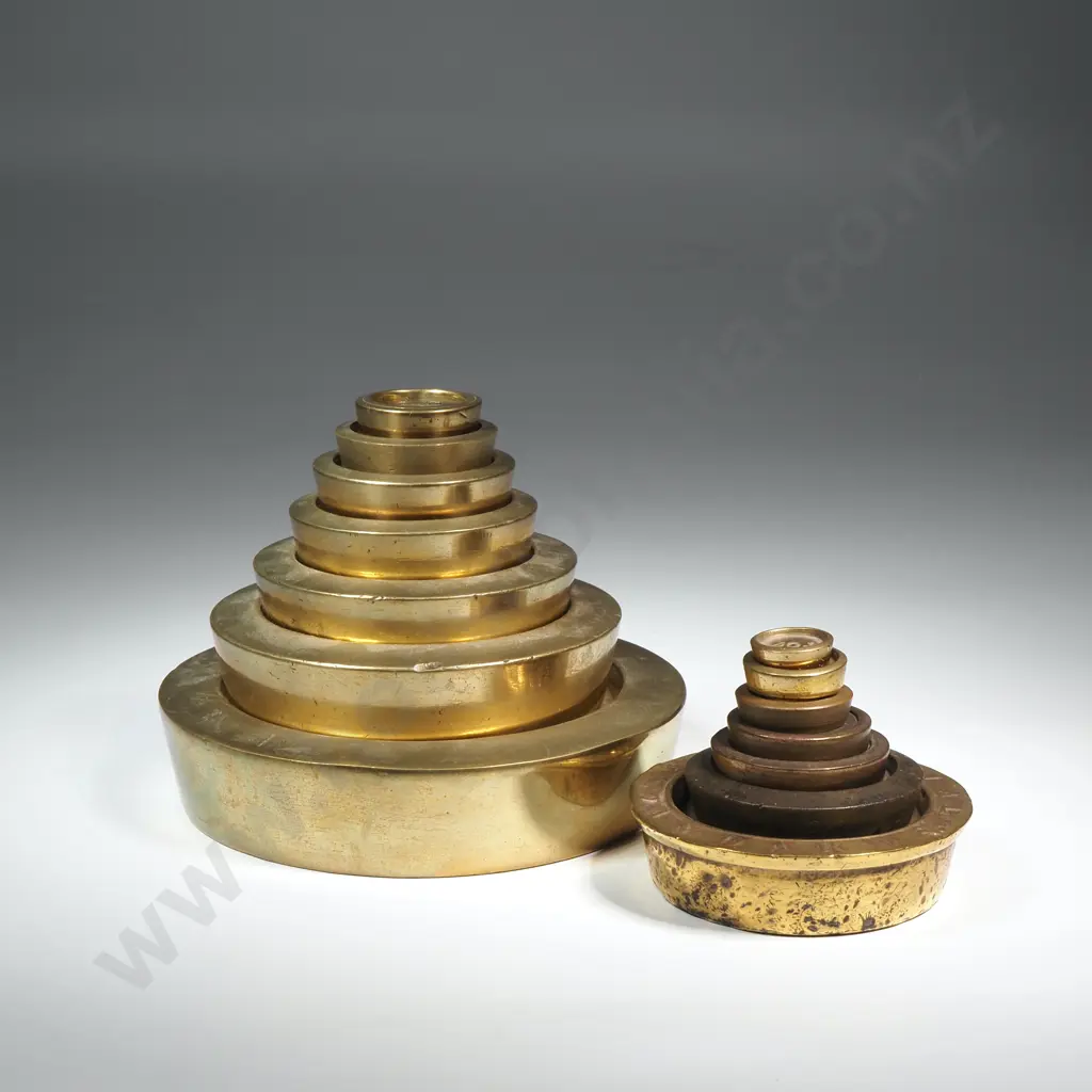 Seven Nesting Brass Avery Weights Image 1++
