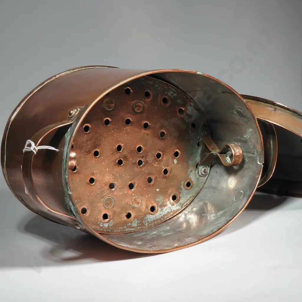 Vintage Oval French Copper Stockpot  Image 1++
