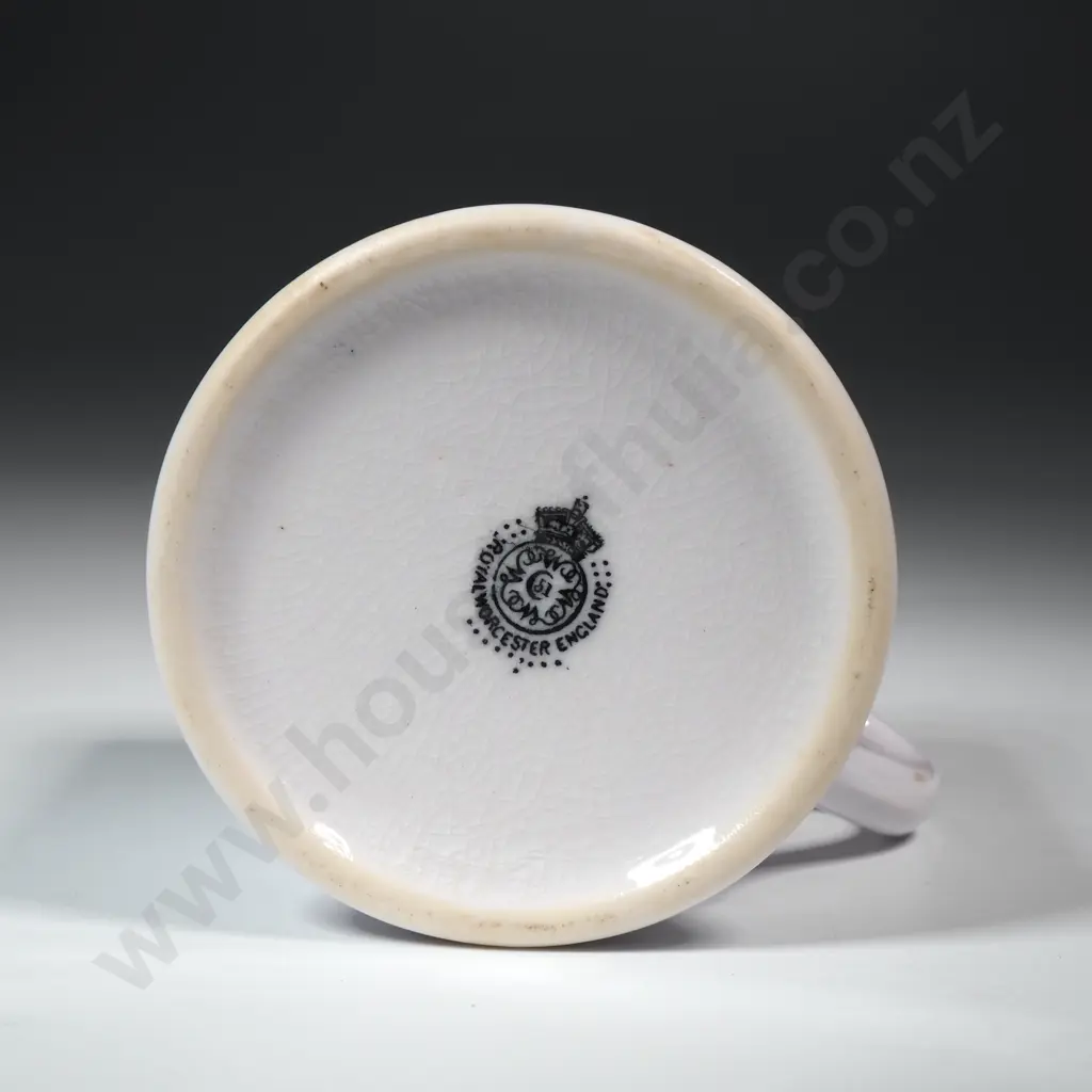 Royal Worcester Miniature Mug w Pale Pink Hue  Image 1++