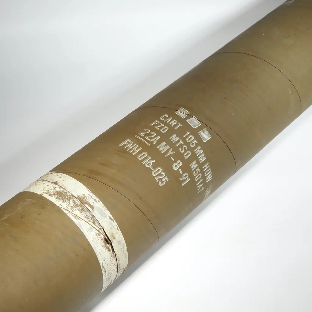 Cardboard 105mm Howitzer Cartridge Tube Image 1++