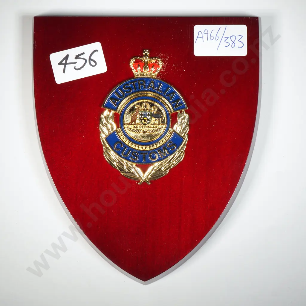 Australian Customs Wall Plaque  Image 1++